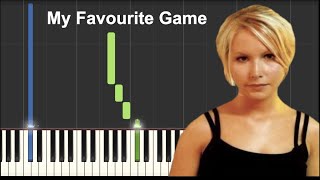 My Favourite Game  The Cardigans  Piano Tutorial [upl. by Ylrae]