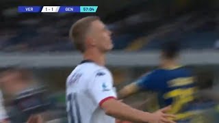 Hellas Verona vs Genoa 12 Albert Guomundsson amp Caleb Ekuban score in win for Geona Match Reaction [upl. by Sirdi548]