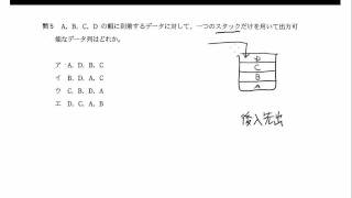 基本情報 H22秋午前問５ [upl. by Trebornhoj]