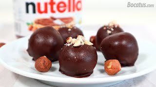 Trufas de Chocolate y Nutella [upl. by Aihtnic237]