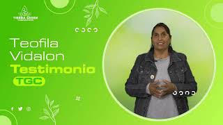 TESTIMONIO DE TEOFILA VIDALON EN TIERRA GREEN CORPORATION [upl. by Suiraj]