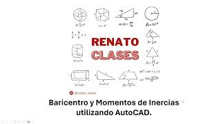 Baricentro y Momentos de Inercia con AutoCAD [upl. by Aleras]