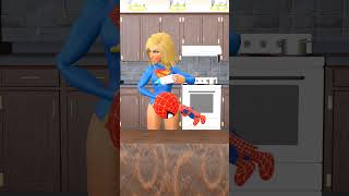 Lil spidey And Baby Thanos Fighting For Milk  Mother Love 😘 spiderman shorts [upl. by Aznerol]