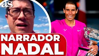 NARRADOR de RAFA NADAL REACCIONA a su RETIRADA del TENIS  ÁLVARO BENITO [upl. by Ybreh]