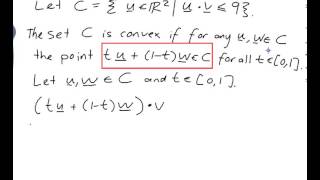 EXAMPLE Proving that a set is convex [upl. by Wehhtam]