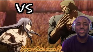 Kuroki Gensai vs Kiryu Setsuna DUBBEDKengan Ashura HDThe Beautiful Beast vs The Devilreaction [upl. by Yesnyl326]