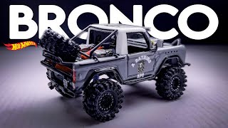 Ford Bronco Offroad with working suspension and steering Hotwheels Custom inpired from John Link [upl. by Aldarcie]