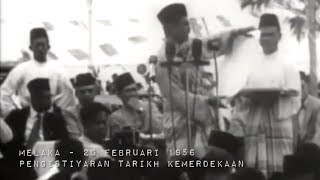 Pengisytiharan kemerdekaan Tanah Melayu  Tunku Abdul Rahman [upl. by Haase]