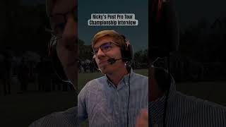 Ricky Wysockis Post Pro Tour Championship Interview discgolf meme dgpt ricky [upl. by Jovitah]