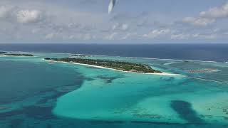 Trans Maldivian Airways Seaplane Approaching Cocoon Maldives July 2024 TransmaldivianAirways [upl. by Proudman]