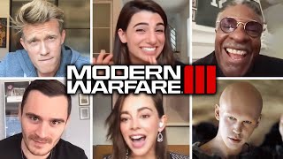 Call of Duty Modern Warfare 3 Cast reenact voice lines from the Game [upl. by Aronow]