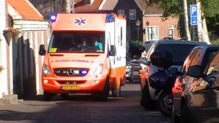 A1 Compilatie ambulance 13194 Ambulance Amsterdam [upl. by Sadiras]