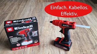 Einhell Akku Heißklebepistole TE CG 18 Li Solo im Test [upl. by Arihsa292]