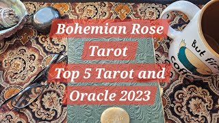 My top 5 ish most used Tarot and Oracle decks for 2023 [upl. by Trutko]