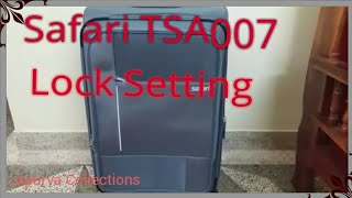 How to set TSA007 lock in Safari Trolley Bag [upl. by Ty]