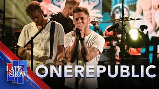 quotSink or Swimquot  OneRepublic LIVE on The Late Show [upl. by Suirauqram676]