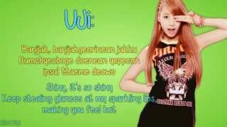 BESTie  Pitapat English Lyrics Member Coded  Romanisation HD [upl. by Obidiah]