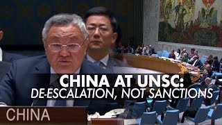 UNSC China calls for deescalation in Korean Peninsula US accuses China Russia of emboldening DPRK [upl. by Lamont]