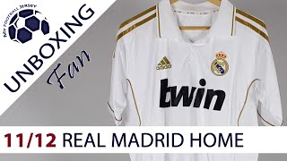 Real Madrid Home Retro Jersey 1112 Ronaldo JJSport Fan Version Unboxing Review [upl. by Sacram673]