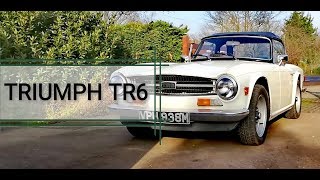 1974 Triumph TR6  A Quick Drive  Exhaust Sound [upl. by Wanonah]