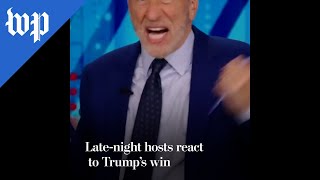 Latenight hosts react to Trump’s win [upl. by Lamori]