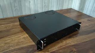 XtremeMiner EM2UNASV2 2U Rack mount Server Case to build 9 Drive NAS CPU [upl. by Yokoyama]