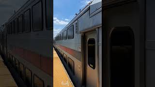 Newark Bound NJT Bombardier Bilevel train entering and leaving Roselle Park [upl. by Farand463]