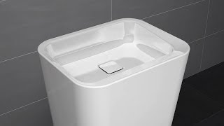 EMERSO freestanding washbasin installation  KALDEWEI [upl. by Cardew]