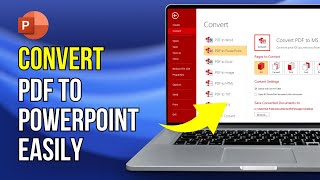 How to Convert your PDF file to PowerPoint  PDF to PPT [upl. by Ahsii]