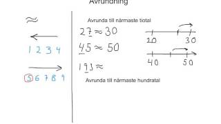 Avrundning till närmaste 10tal 100tal [upl. by Neoma]