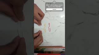 Diy paper clip bag holder paperclip crafts ytshortsindia blackpink [upl. by Suiraj]