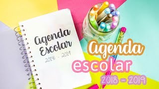 Crea tu propia AGENDA ESCOLAR 2018  2019  Regreso a clases Sayil DIY [upl. by Eachern]