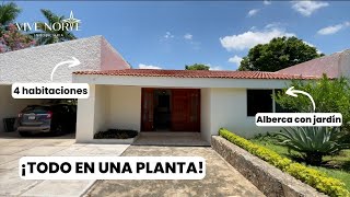 TODO LO QUE NECESITAS EN UNA PLANTA  Casa en venta Chuburna Mérida [upl. by Anabelle333]