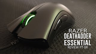 Razer Deathadder Essential  Review PTBR [upl. by Ecirpak]