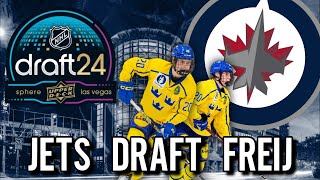 Winnipeg Jets Draft Alfons Freij 37th Overall [upl. by Forcier]