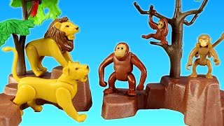 Playmobil City Zoo Toy Wild Animals Building Set Build Review [upl. by Nennarb904]