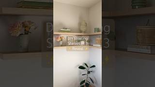 DIY Corner Floating Shelf  Part 3 Reveal [upl. by Aleunamme]