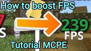 how to boost FPS in mcpe not 239actually for low end devices MCFunky69 [upl. by Anaiq]