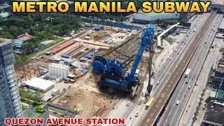 LATEST UPDATEMETRO MANILA SUBWAY QUEZON AVENUE STATION UPDATE 11032024 [upl. by Ytteb]