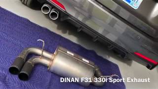 DINAN 330i Sport Exhaust [upl. by Ambie]