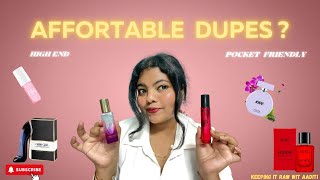 Perfume affordable dupes  👀 High end perfumes  My recommendations keeping it raw wit Aaditi 💘🧿 [upl. by Tdnerb]