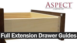 How to Adjust Your Cabinet Drawers on Full Extension Guides Aspect Cabinetry [upl. by Ob879]