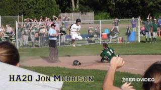 Baseball 16  Hopkins Michalak hits in Morrison for the game winner vs Ware [upl. by Zigmund]