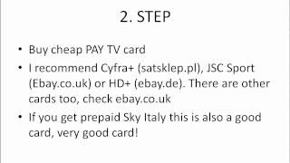 Quick guide to almost free cardsharing [upl. by Raskin]