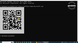 Generate QR Code from command prompt  for any website [upl. by Ermengarde]