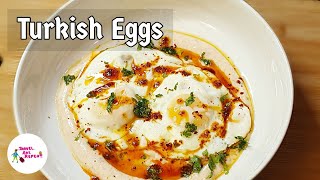 Turkish Eggs Breakfast Recipe  Only 2 Main Ingredients [upl. by Eda]