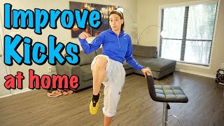 Improve your KICKS at HOME  TKD [upl. by Ahsael]