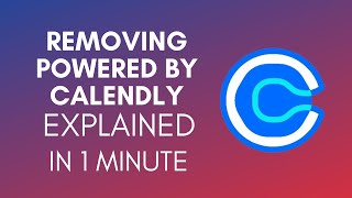 How To Remove Powered By Calendly 2024 [upl. by Ammeg]