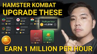 HAMSTER KOMBAT 1 MILLION PER HOUR UPGRADE TIPS [upl. by Axela701]