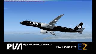 PVA 952 Marseille MRS to Frankfurt FRA v680 [upl. by Naginarb]